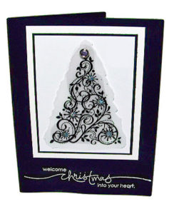 Stamping Videos Christmas Card Vellum Tree